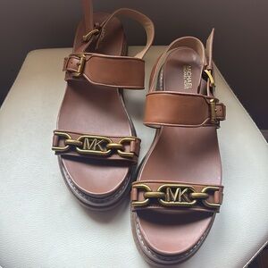 Michael Kors Sandals with Gold Accents Size 9